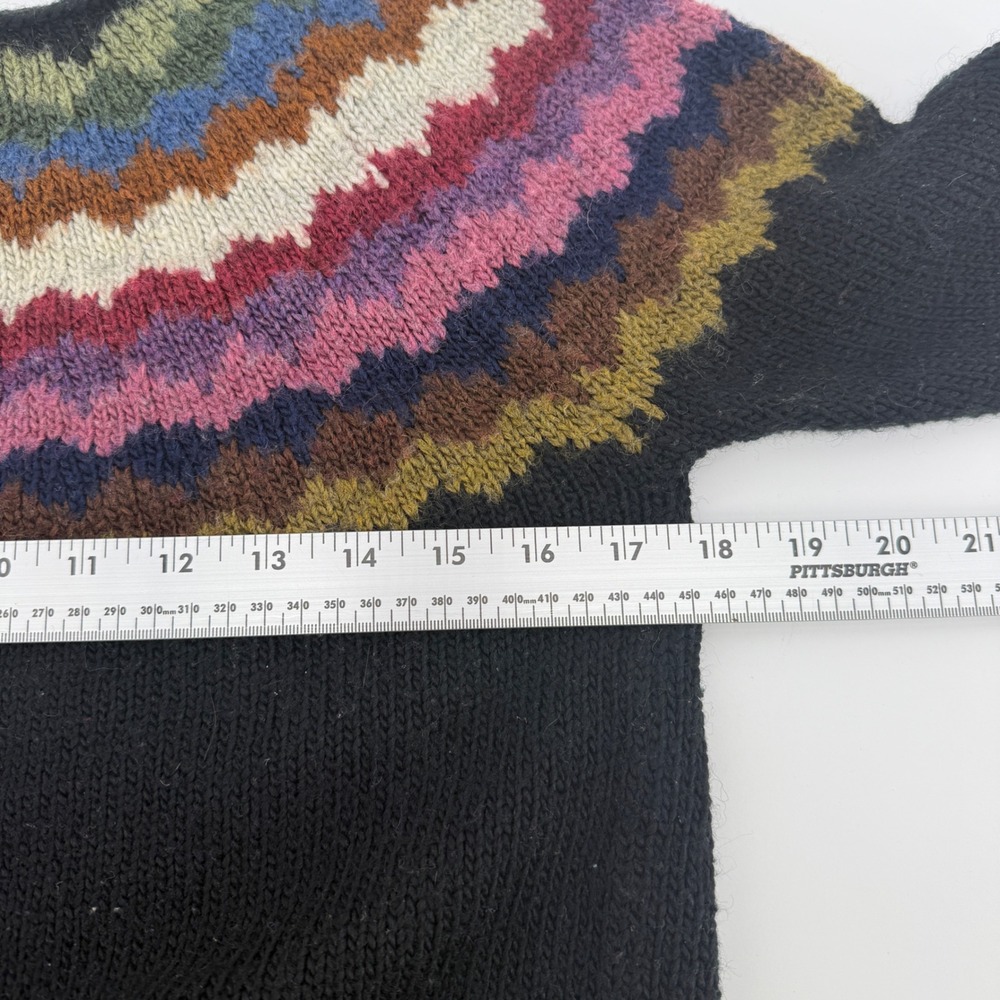 American Eagle Ahh-mazingly Soft Fair Isle Chevron Wool Blend Sweater Small - Picture 6 of 7